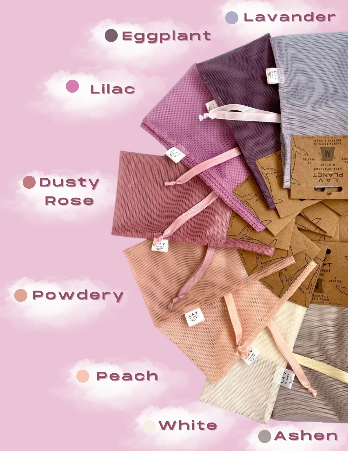 Reusable Produce Bag 4 pcs set