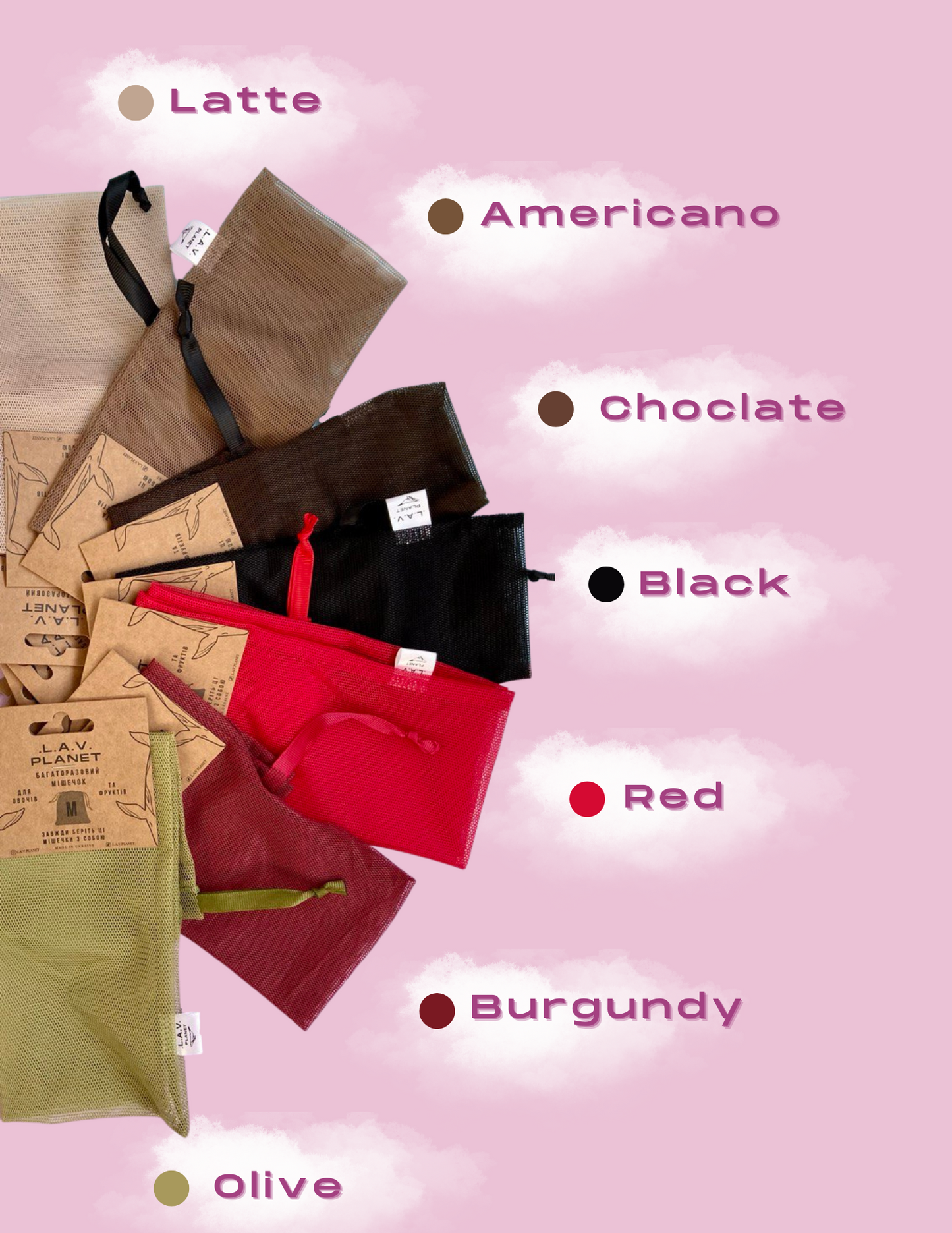 Reusable Produce Bag 4 pcs set